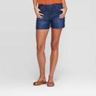 Women's High-rise Jean Shorts - Universal Thread Dark Wash