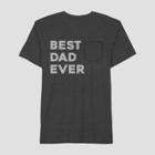 Men's Well Worn Father's Day The Best Dad Ever Short Sleeve T-shirt - Black Heather
