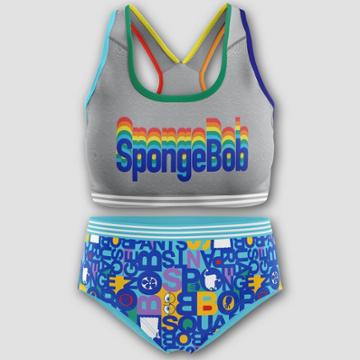 Girls' Spongebob Squarepants Bra And Underwear Set