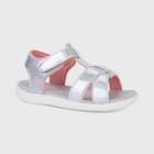 Toddler Girls' See Kai Run Basics Shayna Fisherman Sandals - Silver 4, Toddler Girl's
