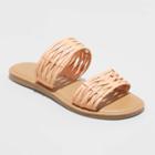 Women's Addie Two Band Slide Sandals - Universal Thread Coral Orange