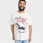 Threadless Pride Adult Plus Size Sounds Gay Short Sleeve T-shirt - White