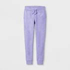 Girls' Heart Patch Fleece Pants - Cat & Jack Purple