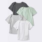 Baby 4pk Basic Short Sleeve T-shirt - Cloud Island Gray