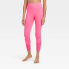 Women's High-waisted Seamless 7/8 Leggings - Joylab Pink