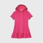 Girls' Hooded Terry Front-zip Cover Up - Cat & Jack Pink