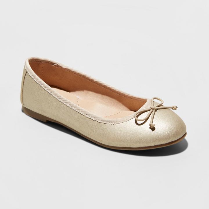 Girls' Stacy Ballet Flats - Cat & Jack Gold