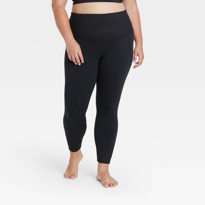 Women's Plus Size Contour Flex High-waisted 7/8 Leggings 25 - All In Motion Black