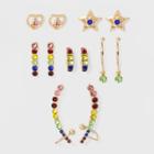 Zinc, Rainbow Earring Set - Wild Fable Bright Gold,