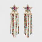 Star Top With Multi Fringe Drop Earrings - Wild Fable Gold, Bright Gold