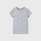 Girls' Short Sleeve Cat Faces Graphic T-shirt - Cat & Jack Gray