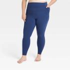 Women's Plus Size Brushed Sculpt Corded High-rise Leggings - All In Motion Indigo