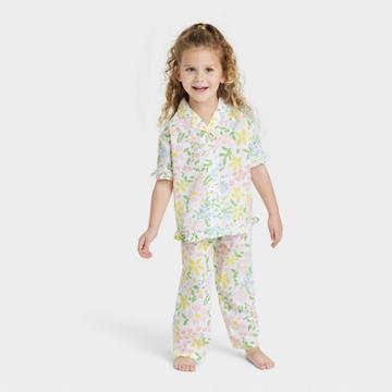 No Brand Toddler Mommy & Me Matching Family Pajama Set - White