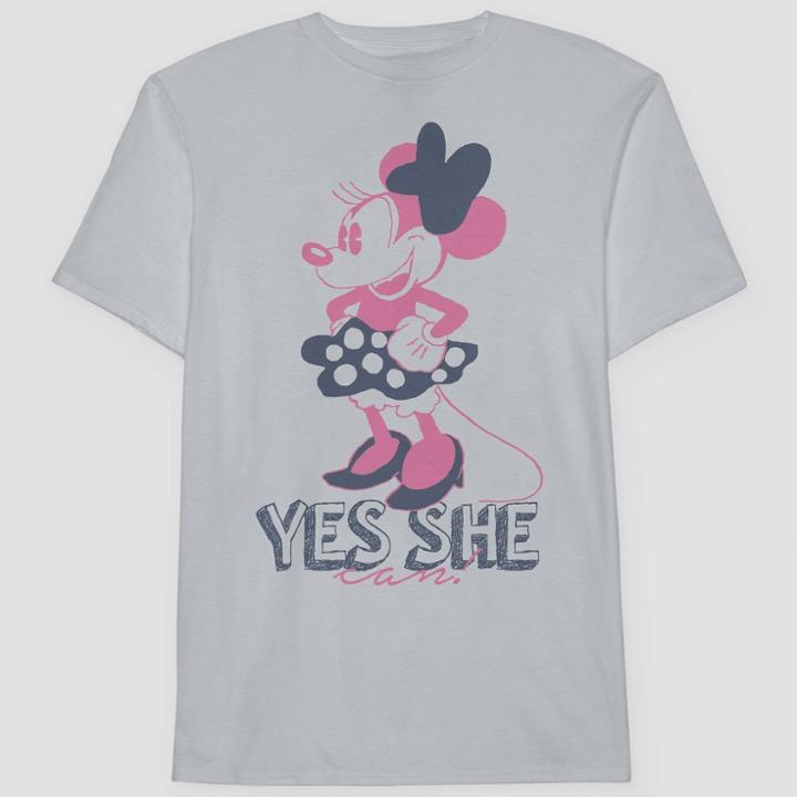 Men's Minnie Mouse Short Sleeve Graphic T-shirt - Blue