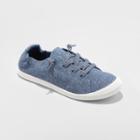 Women's Mad Love Lennie Flexible Bottom Lace Up Canvas Sneakers - Heathered Navy