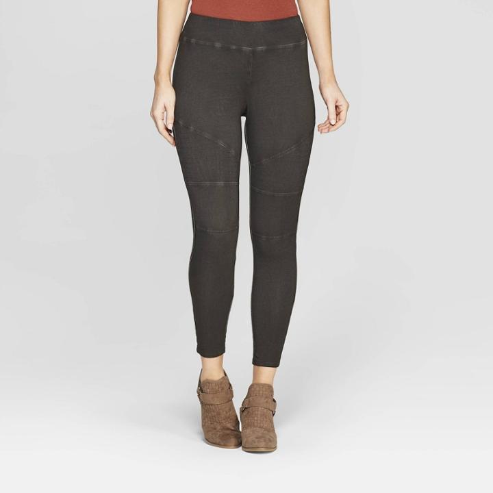 Women's Mid-rise Pull-on Leggings - Knox Rose Black