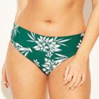 Women's Fold Over Hipster Bikini Bottom - Sunn Lab Swim Deep Green