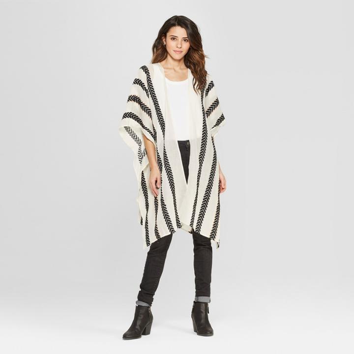 Women's Textured Striped Kimono - Universal Thread