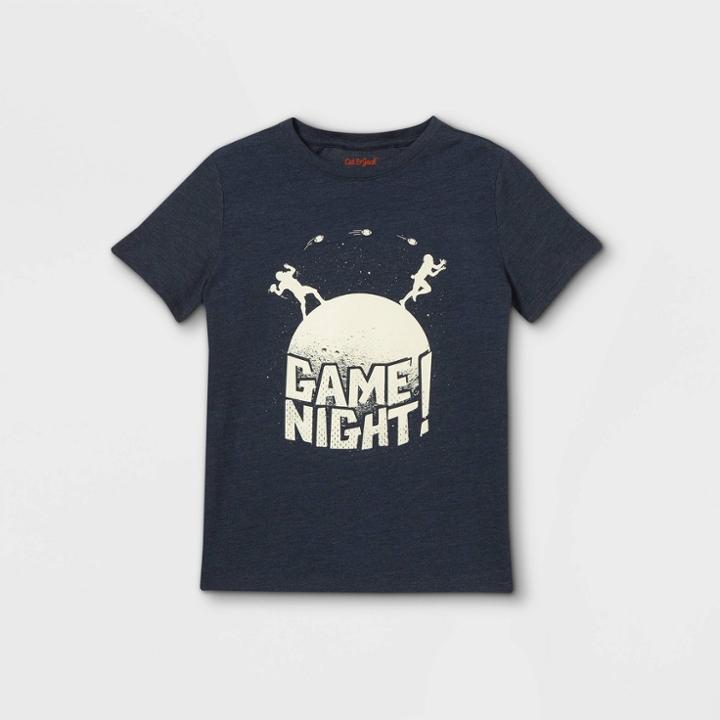 Boys' 'game Night' Short Sleeve Graphic T-shirt - Cat & Jack Navy