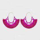 Sugarfix By Baublebar Playful Fringe Drop Earrings - Pink