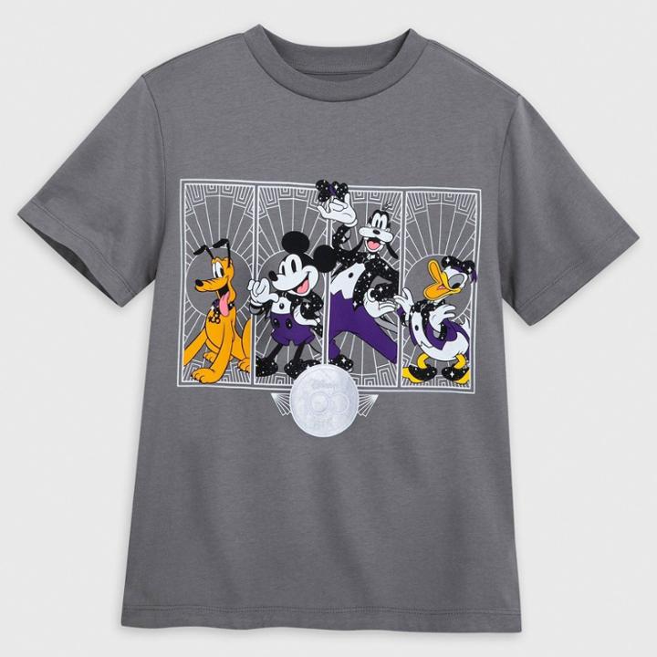 Kids' Disney Short Sleeve Graphic T-shirt - Xs - Disney Store, Grey/white