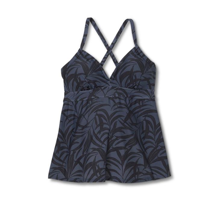 V-neck Tie Back Maternity Tankini Top - Isabel Maternity By Ingrid & Isabel Navy Blue