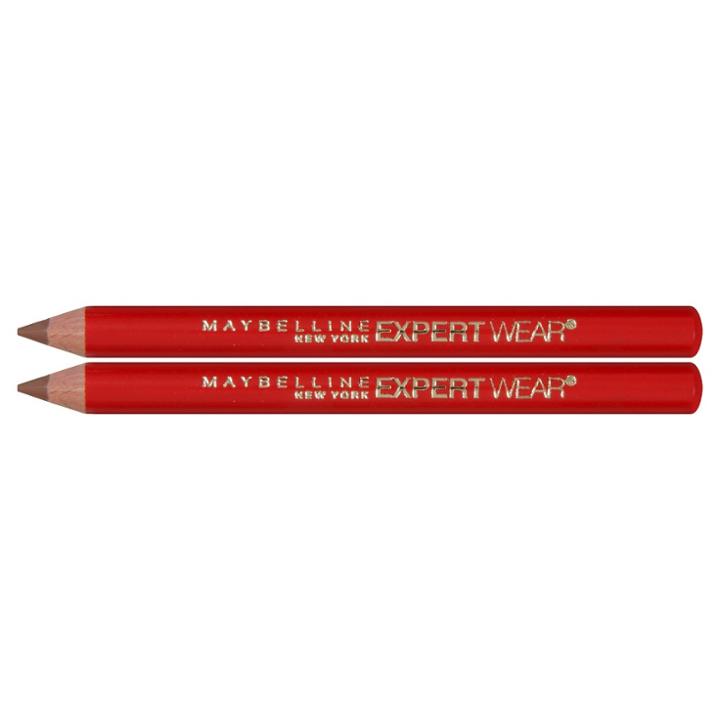 Maybelline Expert Wear Twin Brow & Eye Wood Pencil 02 Dark Brown 0.06oz,