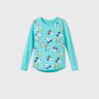 Girls' Disney Mickey Mouse & Friends Long Sleeve Graphic T-shirt - Blue