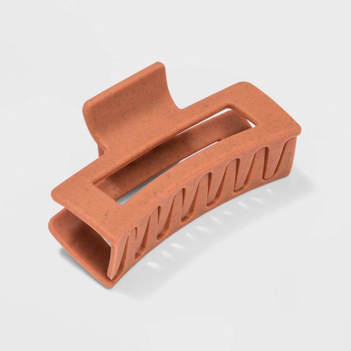 Rectangular Claw Hair Clip - Universal Thread Orange