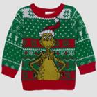 Baby Boys' Dr. Seuss Grinch Ugly Holiday Sweater - Green