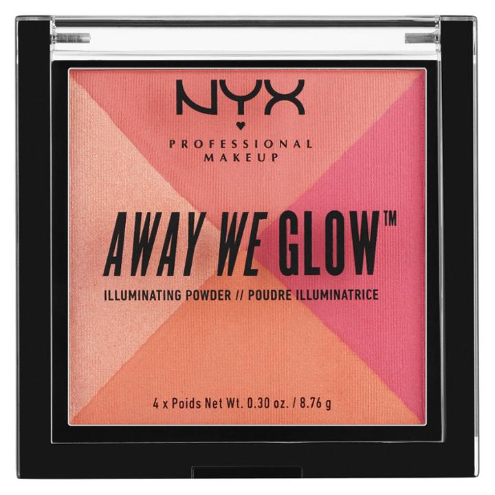 Nyx Professional Makeup Away We Glow Illuminating Powder Crushed Rose