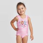 Toddler Girls' Paw Patrol One Piece Swimsuit - Pink 2t, Toddler Girl's,