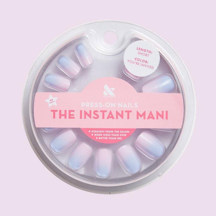 Olive & June Press-on Fake Nail - Squoval - Lavender Dream -