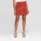 Women's Corduroy Midi Skirt - Universal Thread Brown