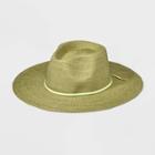 Women's Paper Straw Panama Hat - Universal Thread Green