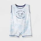 Baby Boys' Sunshine Tie-dye Romper - Cat & Jack Gray Newborn