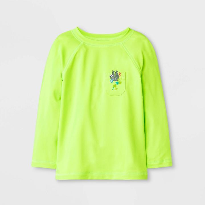 Baby Boys' Animal Print Rash Guard - Cat & Jack Green