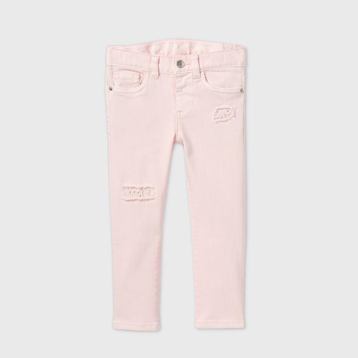 Toddler Girls' Lace Skinny Jeans - Cat & Jack Pink