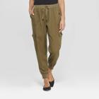 Women's Mid-rise Ankle Length Cargo Pants - Knox Rose Olive (green)