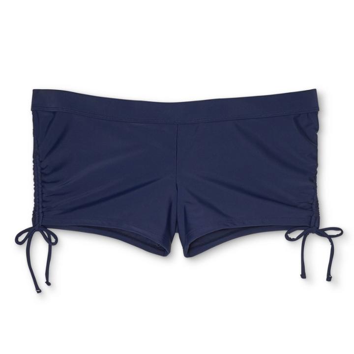 Maternity Side-tie Boyshorts Swim Bottom - Isabel Maternity By Ingrid & Isabel Navy Blue