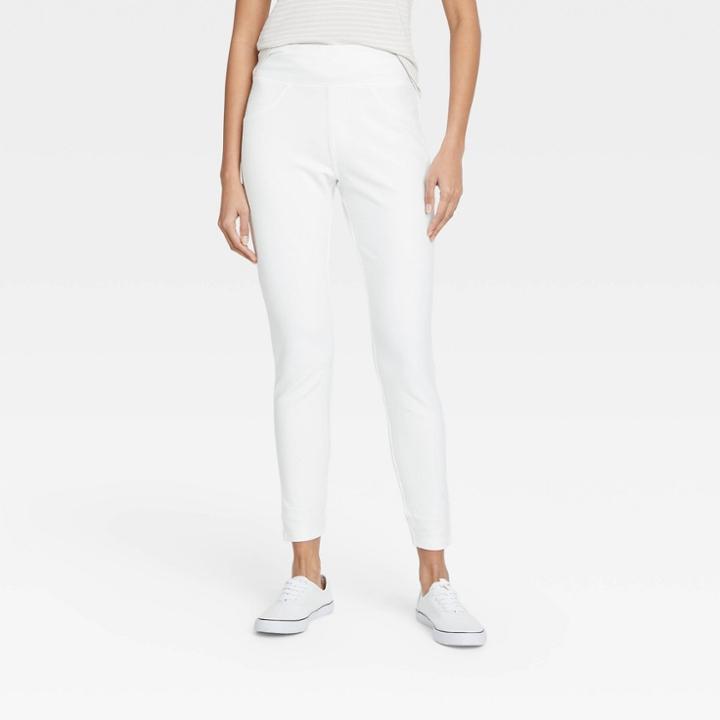 Women's High-waist Jeggings - A New Day White