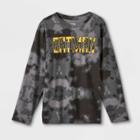 Boys' Batman Long Sleeve Graphic T-shirt - Black