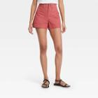 Women's High-rise Shorts - A New Day Dark Pink