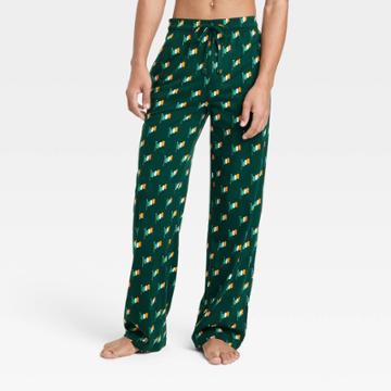 Mad Engine Men's Irish Flag Pajama Pants - Dark Green