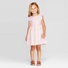 Oshkosh B'gosh Toddler Girls' Ruffle Sleeve Floral A Line Dress - Purple 5t, Toddler Girl's