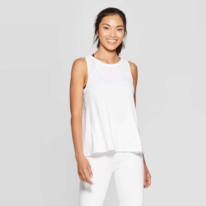Women's Pleated Tank Top - C9 Champion White
