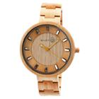 Earth Wood Goods Men's Earth Branch Wood Bracelet Watch-red, Red