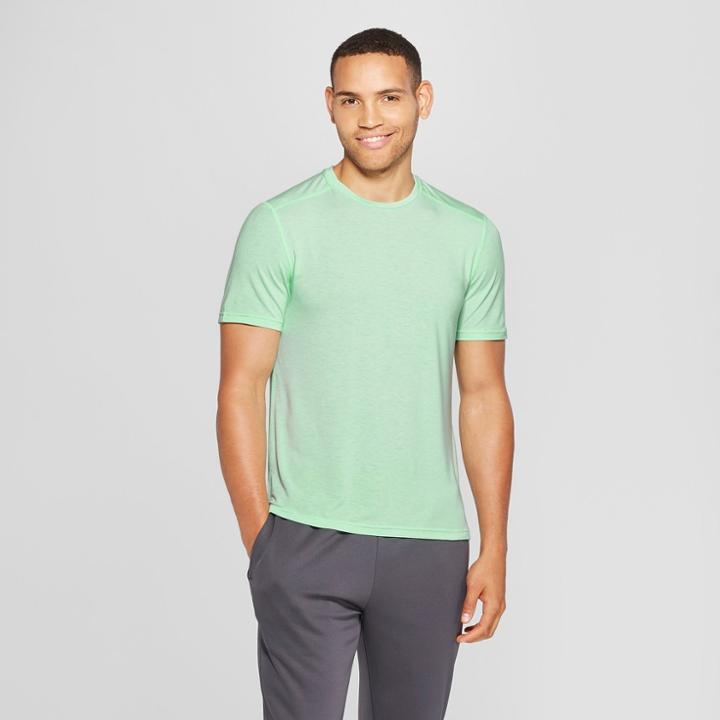 Men's Short Sleeve Soft Touch T-shirt- C9 Champion Icy Mint Green Heather