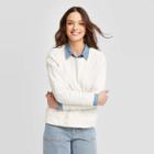 Women's Crewneck Sweatshirt - Universal Thread White
