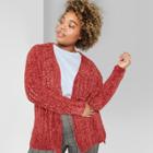 Target Women's Plus Size Long Sleeve Chenille Open Cardigan - Wild Fable